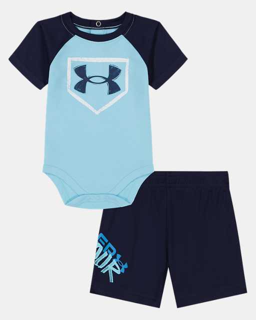 Newborn Boys' UA Homeplate Shorts Set
